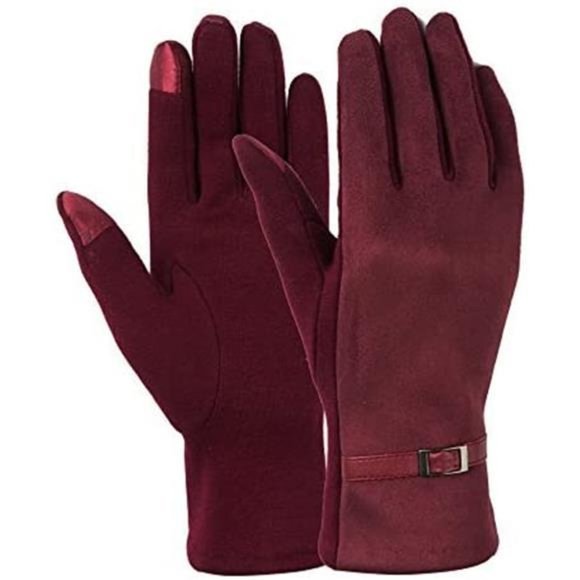 Womens Winter Gloves Fashion Touch Screen Warm Fleece Lined Gloves